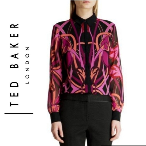 Ted BAKER CHHLOE LINEAR   SHIRT - Picture 1 of 12